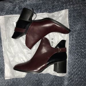 Two-Tone Zara Booties